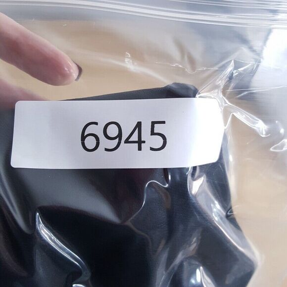 JACK Womens Jacket Small Black Faux Leather Open Draped Sherpa Collar BB DAKOTA - Picture 8 of 8